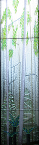 Artwork - slumped glass windows, 'Seasons' by Graham Stone, 1992