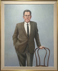 Painting, 'Portrait of Mr Max Hopper, Director 1870-83 ' by John Scurry, 1986