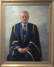 Painting - Artwork - watercolour by Robert Hannaford, Portrait of Dr Tom Kennedy by Robert Hannaford, 1990