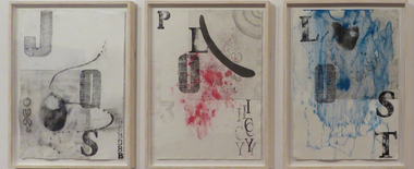 Work on paper, Patrice Mahoney, 'Jobs, Policy and LOST' (tryptich) by Patrice Mahoney, 2014