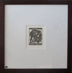 Bookplate, Robert C. Littlewood Ex Libris Bookplate by John Ryrie