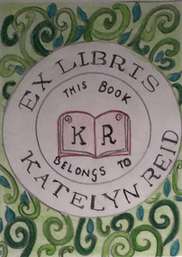 Work on paper - Bookplate, Katelyn Reid, Ex Libris Bookplate for Katelyn Reid