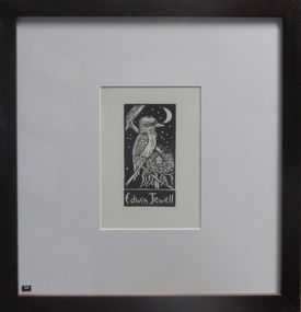 Bookplate, Ex Libris Bookplate for Edwin Jewell