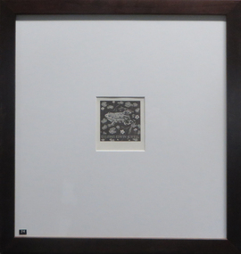Bookplate, Pam Reuter, Ex Libris Bookplate for Edwin Jewell by Pam Reuter