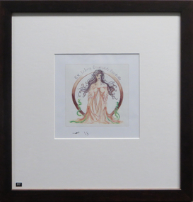 Work on paper - bookplate, Emmah Paschetto, Ex Libris Bookplate for Emmah Paschetto