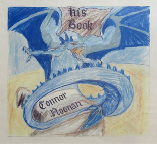 Work on paper - Artwork - bookplate, "Connor Noonan His Book" by Connor Noonan