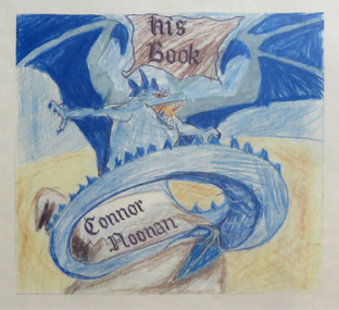 Work on paper - Artwork - bookplate, "Connor Noonan His Book" by Connor Noonan