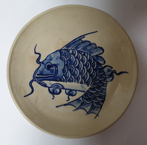 Ceramic, "Fish Plate" by Masako, c1981
