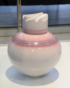 Ceramic, Lidded Porcelain Pot by Warren Arthur, c1983