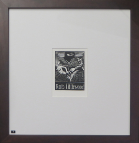 Work on paper - Artwork - bookplate, Ex Libris Bookplate for Robert Littlewood by Andrew Sibley