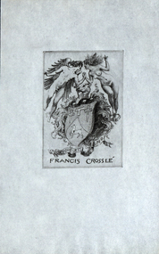 Work on paper - Artwork - Bookplate, Norman Lindsay, Francis Crossle Bookplate by Norman Lindsay, 1927 (Norman Lindsay)