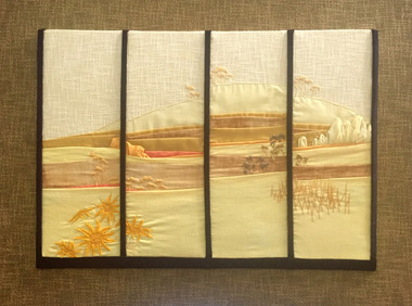 Textile - Artwork - Textile, 'Through the Yellow Glass' by Helen Burgess