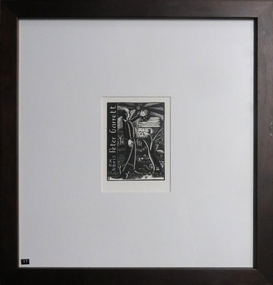 Work on paper - Bookplate, 'Ex Libris Peter Garrett' by Irena Sibley
