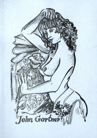 Bookplate, 'Ex Libris John Gartner'