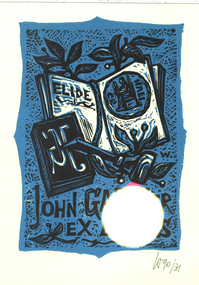 Bookplate, 'Ex Libris John Gartner'