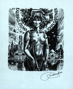 Bookplate, 'Ex Libris Zelma & John Gartner'