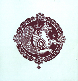 Work on paper - Bookplate, 'Ex Libris John Gartner'
