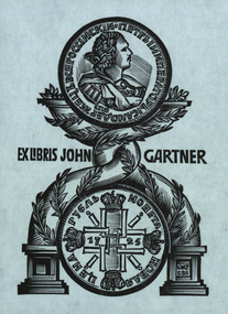 Bookplate, 'Ex Libris John Gartner'