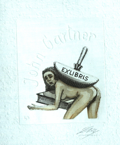 Bookplate, 'Ex Libris John Gartner'