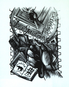 Bookplate, Ex Libris John Gartner