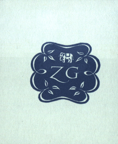 Bookplate, [Zelma Gartner] Bookplate