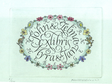Bookplate, John and Zelma Myra and Jan [Gardner] Ex Libris