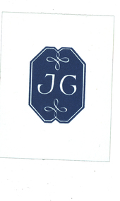 Bookplate, [John Gartner] Bookplate