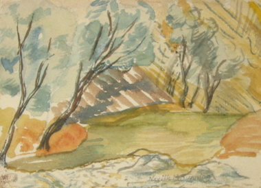 Artwork - Painting, 'Rock Pool Flinders Ranges' by Neville Bunning