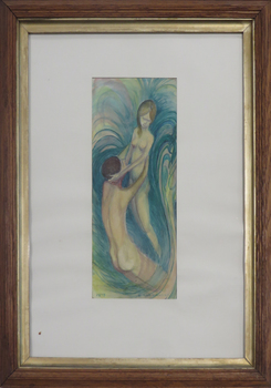Framed painting