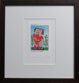 Work on paper - Bookplate, Ex Libris Douglas Stewart, not dated