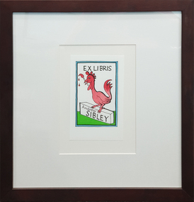 Artwork - bookplate, Ex Libris Andrew Sibley, not dated