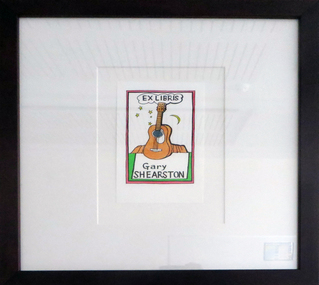 Artwork - bookplate, Ex Libris Gary Shearston, not dated