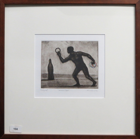 Work on paper - Artwork - Printmaking, 'Personal Best' by Geoffrey Ricardo, 2000