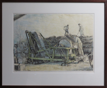 Work on paper, Brian Dunlop, 'Chaff Cutter' by Brian Dunlop