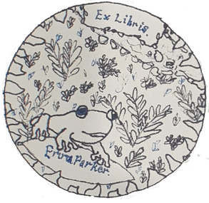 Work on paper - Bookplate, 'Ex Libris Emma Parker' by E.K. Parker