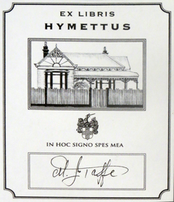 Work on paper - Bookplate, 'Ex Libris Hymettus' bookplate