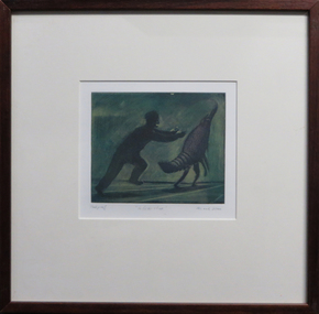 Work on paper - Artwork - Printmaking, Ricardo, Geoffrey, 'Lobster Chase' by Geoffrey Ricardo, 2000