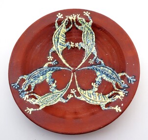 Ceramic - Artwork - Ceramic, (Bowl with Gekko design)