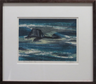 Work on paper - Artwork - Printmaking, 'Volcanic Island' by Kenneth Jack, 1965