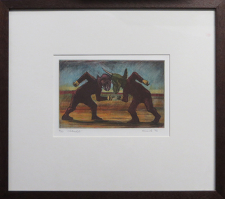 Work on paper - Limited Edition Coloured Print - 4/30, Geoffrey Ricardo, 'Naturalists' by Geoffrey Ricardo, 1992