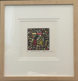 Work on paper - Artwork - printmaking, Helen Farrington, "Serious Kings" by Helen Farrington