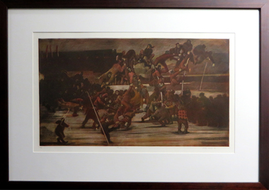 Print - Artwork, 'The Game Insane' by Geoffrey Ricardo, 1990