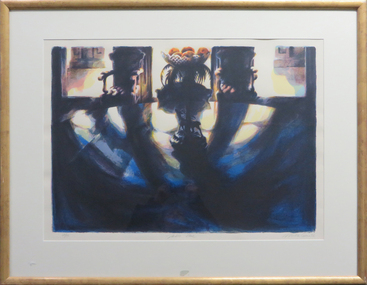 Work on paper - Artwork - Printmaking, Mike Green, 'Table Blue' by Mike Green, 1988