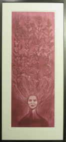 Work on paper - Artwork - Printmaking, Ricardo, Geoffrey, 'Rapunzel V (purple-arbour)' by Geoffrey Ricardo, 2002, 2002