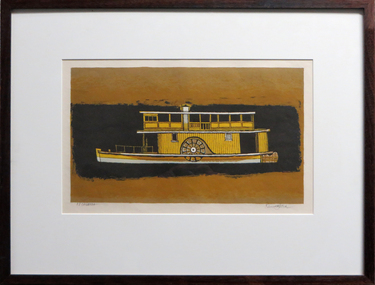 Work on paper - Artwork - Printmaking, Jack, Kenneth, 'P.S. Canberra' by Kenneth Jack, 1963