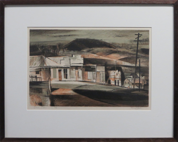 Work on paper - Artwork - Printmaking, 'Omeo, Victoria' by Kenneth Jack, 1960