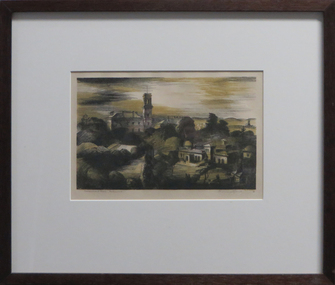 Work on paper - Artwork - Printmaking, 'Government House, Melbourne' by Kenneth Jack, 1952