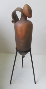 Ceramic - Artwork - Ceramic, [Bottle Form on Tripod] by Penny Scott, c1980s