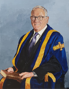 Portrait of Paul Hemming in Academic Regalia