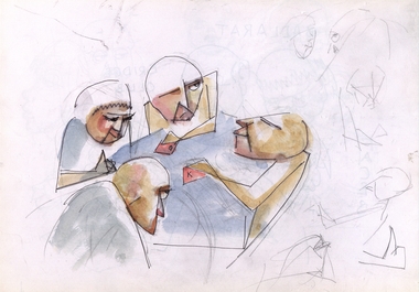 Work on paper - Sketchbook, Sketchbook of Artwork by David Alexander, 1980-1981